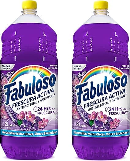 Fabuloso Limpiador Multiusos Líquido Frescura Activa Lavanda 4 L. Antiviral y An