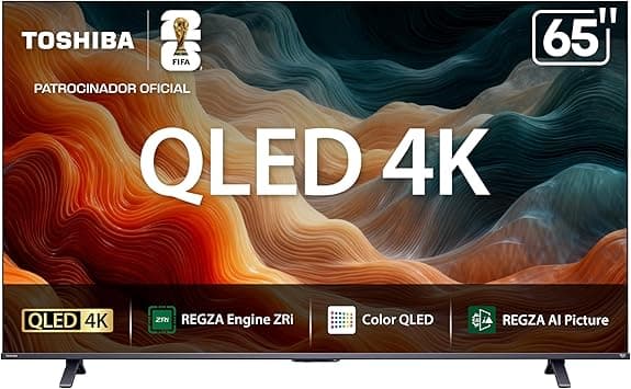 Toshiba televisión M450SFM Pantalla 65“ Pulgadas, QLED 4K Smart TV,Diseñado en J