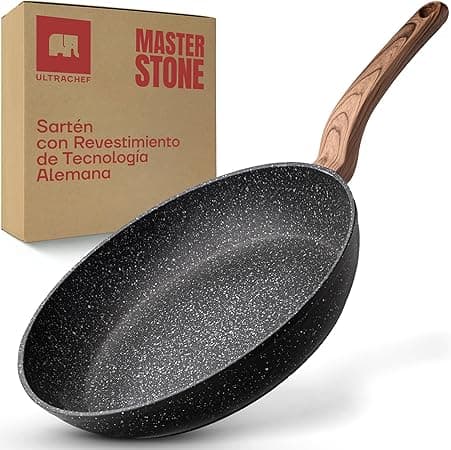 ULTRACHEF Sartén con Revestimiento Antiadherente de Piedra de Alemania 100% libr