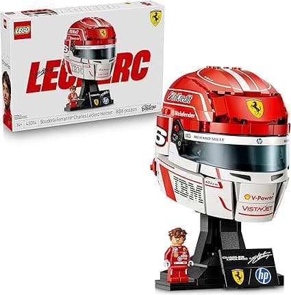 Lego Editions Scuderia Ferrari HP: Casco de Charles Leclerc – Decoración y Artíc