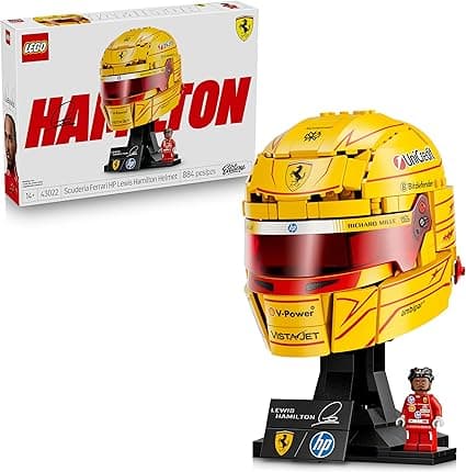 Lego Editions Scuderia Ferrari HP: Casco de Lewis Hamilton – Decoración Deportiv