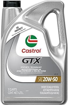 Castrol GTX 20W-50, 3X5USqt MX