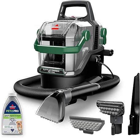 BISSELL Little Green Pet Pro - Limpiador portátil de alfombras y tapicería, limp