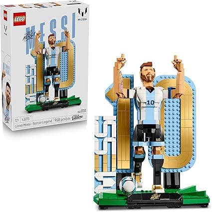 Lego Editions Lionel Messi: Leyenda del Futbol – Set de Construcción – Decoració