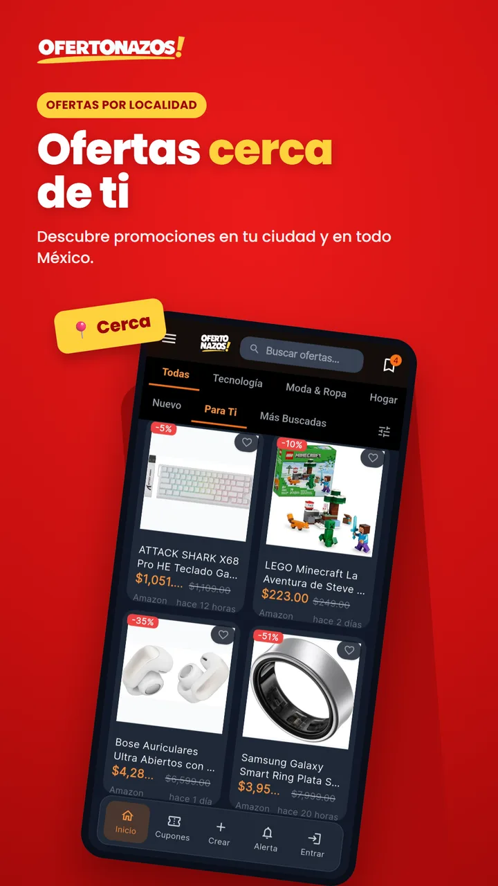 Ofertas cerca de ti, por localidad